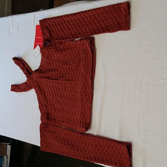 Brazilian leggings and crop jacket set size Xlarge Honeycomb style - Picture 7 of 14